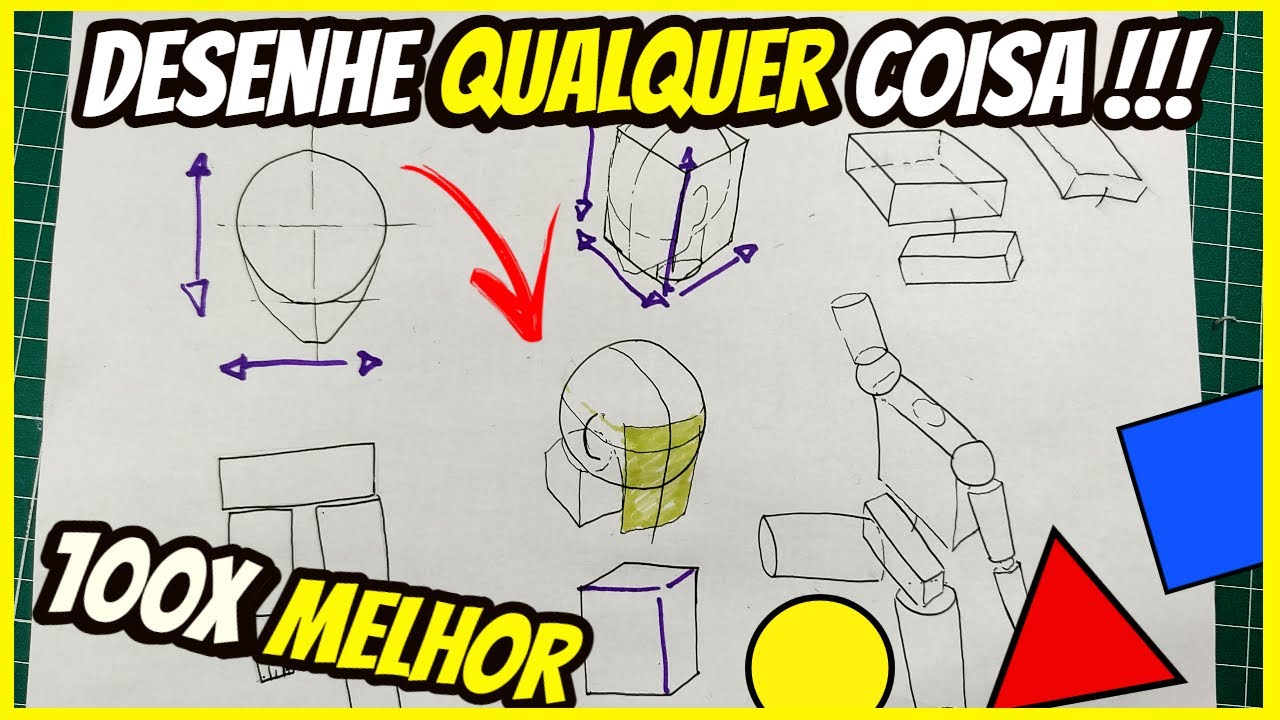 Como desenhar melhor utilizando formas geométricas básicas (aula 01)