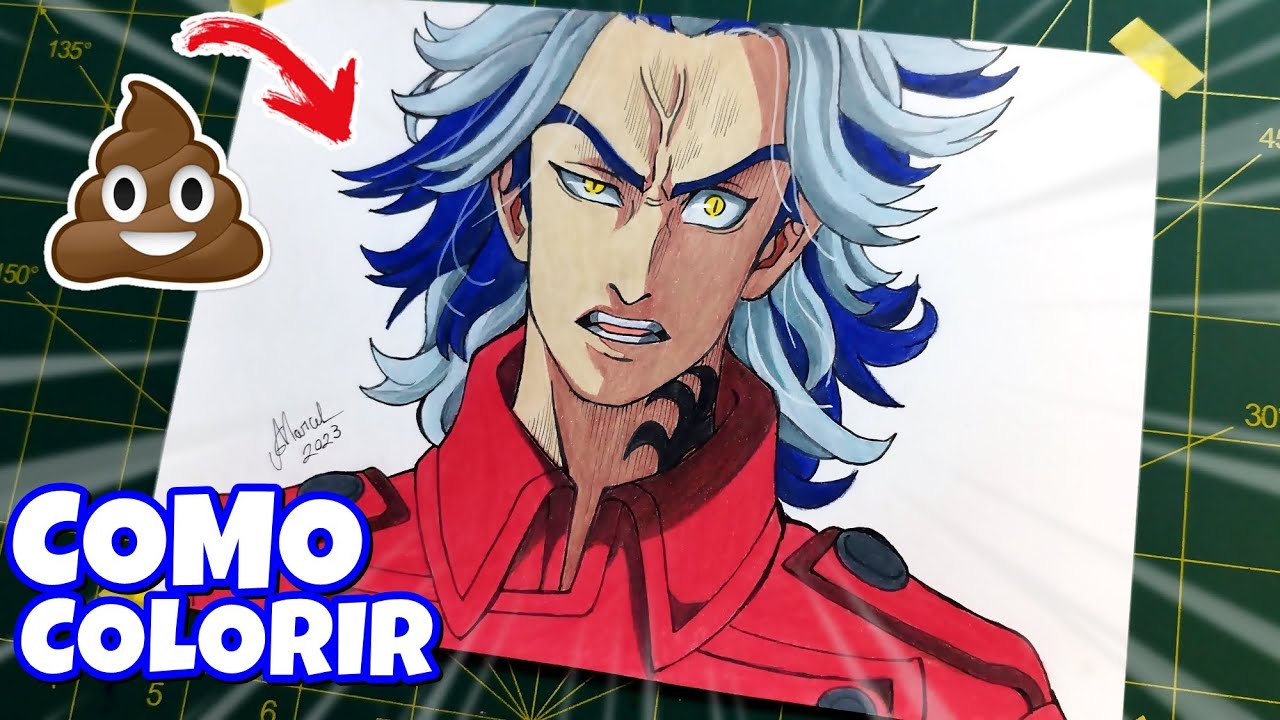 Como desenhar o personagem Taiju Shiba do anime Tokyo Revengers #2 Black Dragons