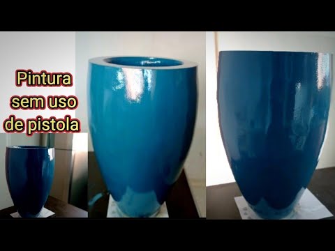 Como pintar um grande vaso vietnamita de forma fácil. Como pintar um vaso de cimento no estilo vietnamita.