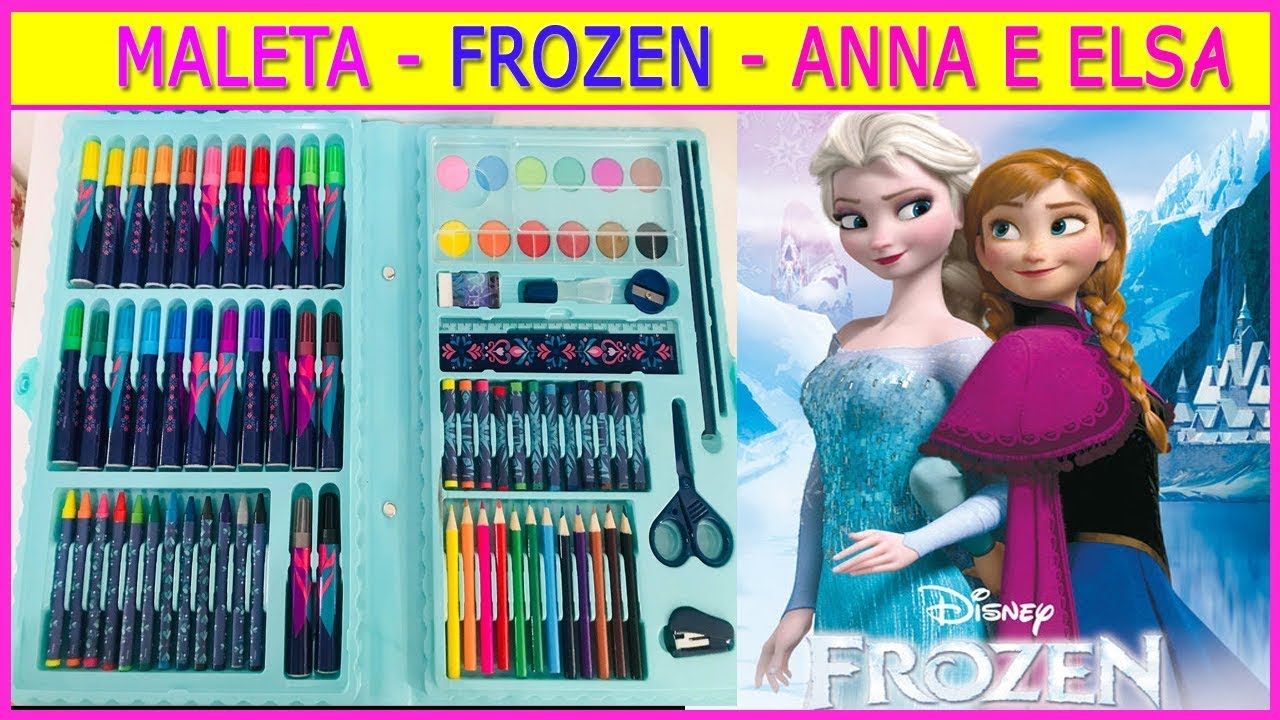 Desenhos da Frozen - Maleta de Colorir Princesas da Disney Anna e Elsa ♥
