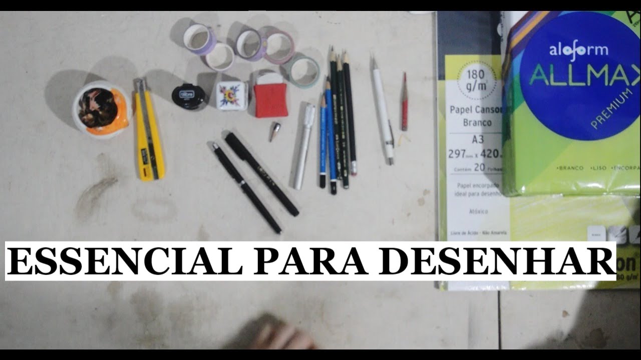 Materiais essenciais para começar a desenhar no Curso de Mangá