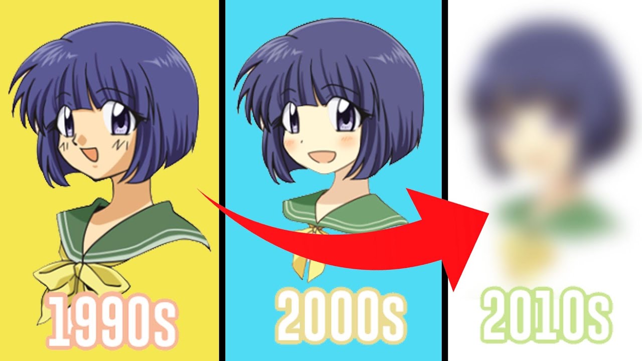 Olha como o traço dos animes evoluiu 😱