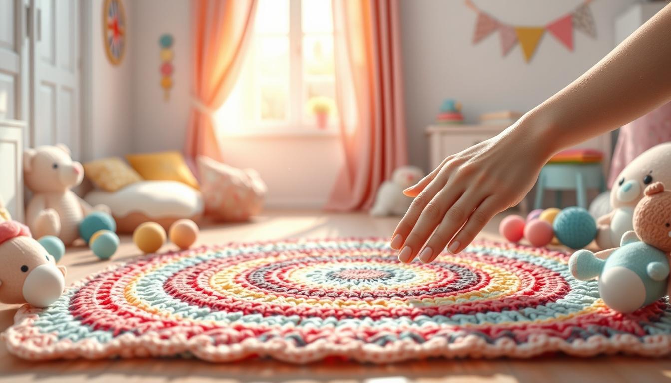 Guia simples para cuidar do tapete de crochê no ambiente infantil